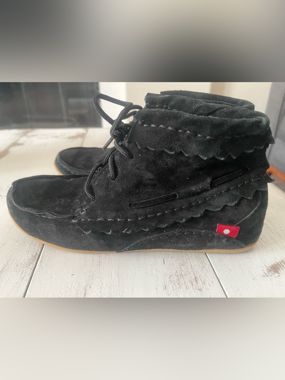 Oliberté Hirari Goat Suede Lace-Up Moccasin Boots